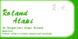 roland alapi business card